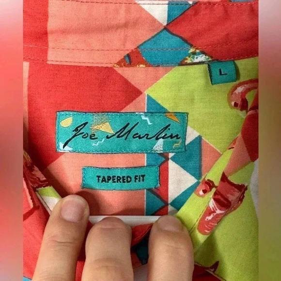 Joe Marlin L Tropical Shirts Hawaii Lot of 2 - Picture 8 of 16